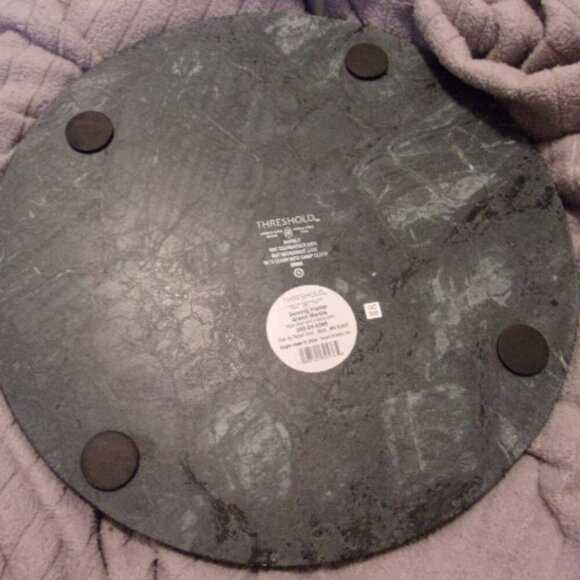 Threshold Serving Platter Green Marble New - Picture 2 of 2